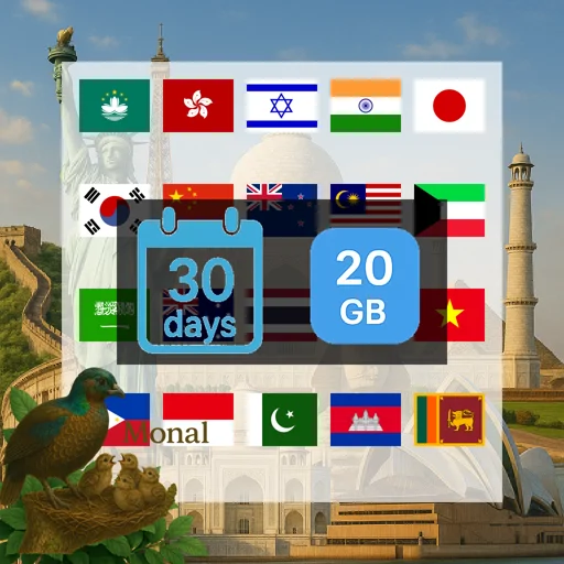 Asia-20 20GB 30Days