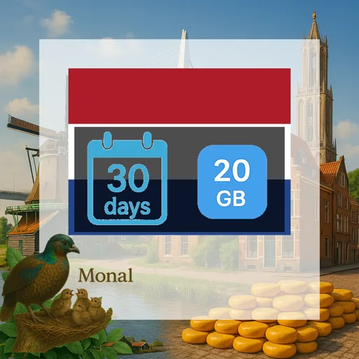 Netherlands 20GB 30Days