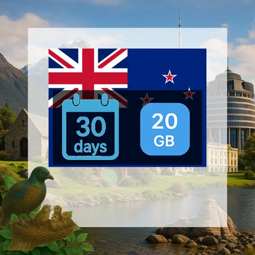 New Zealand 20GB 30Days