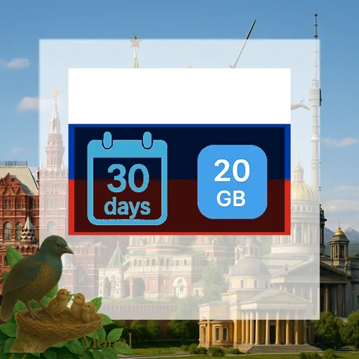 Russia 20GB 30Days