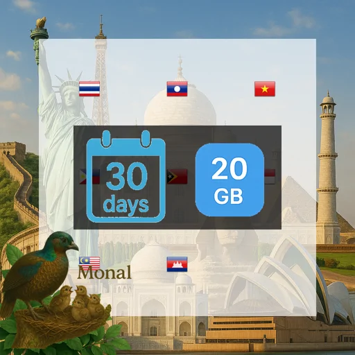 South East Asia (8 areas) 20GB 30Days