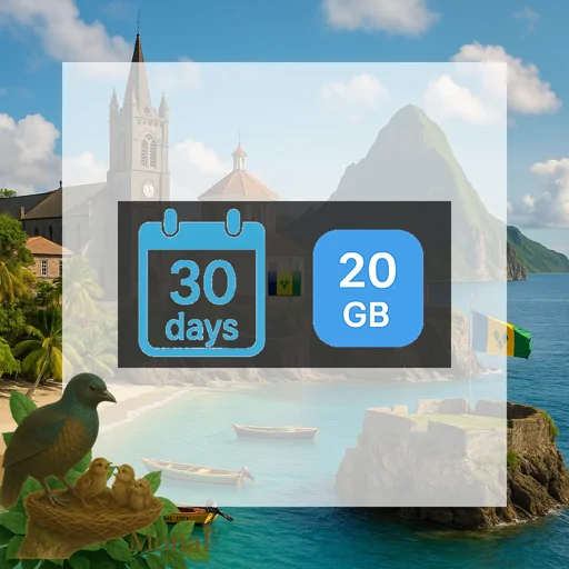 Saint Vincent and the Grenadines 20GB 30Days