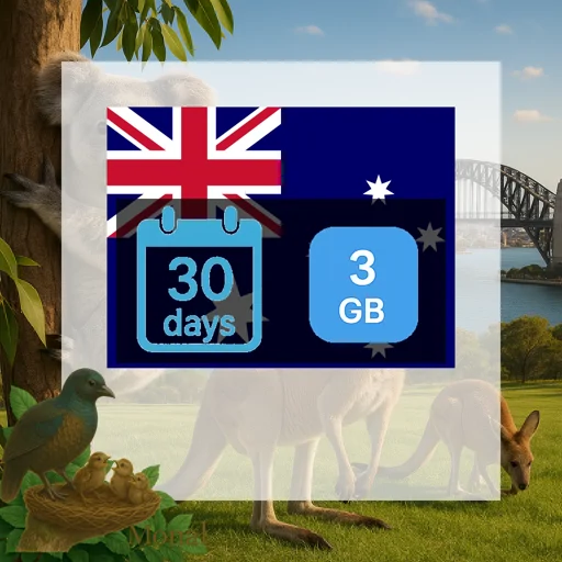 Australia 3GB 30Days (nonhkip)