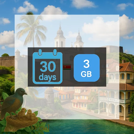 Guadeloupe 3GB 30Days