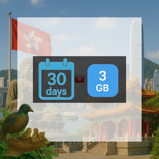 Hong Kong 3GB 30Days (nonhkip)