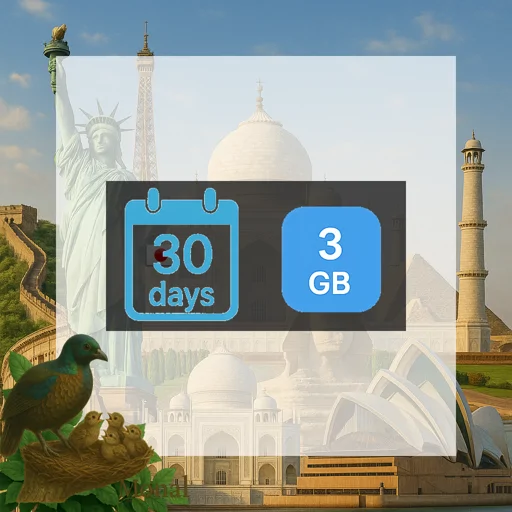 Japan & South Korea 3GB 30Days