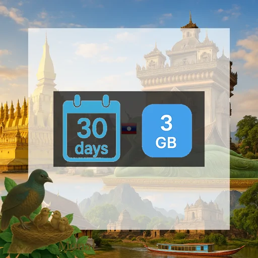 Laos 3GB 30Days Premium