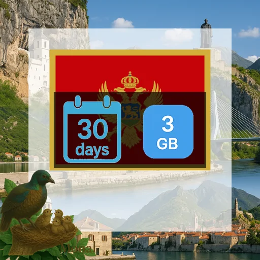 Montenegro 3GB 30Days