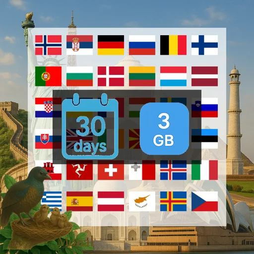 Europe 3GB 30Days