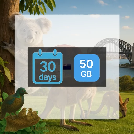 Australia 50GB 30Days