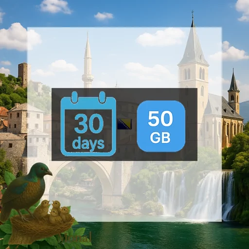 Bosnia and Herzegovina 50GB 30Days