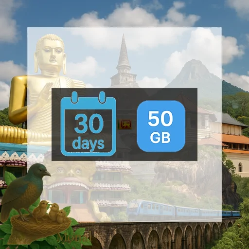 Sri Lanka 50GB 30Days