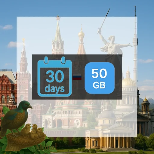 Russia 50GB 30Days