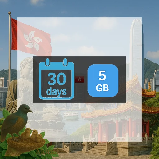 Hong Kong 5GB 30Days (nonhkip)