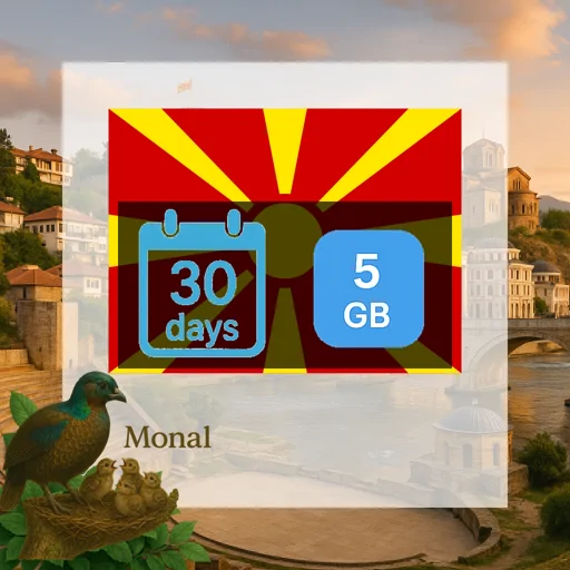 North Macedonia of  5GB 30Days