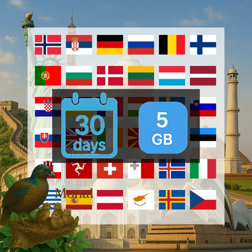 Europe 5GB 30Days