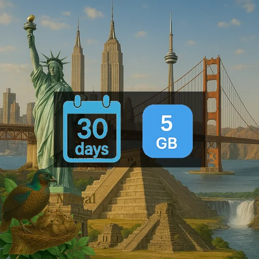 North America 5GB 30Days