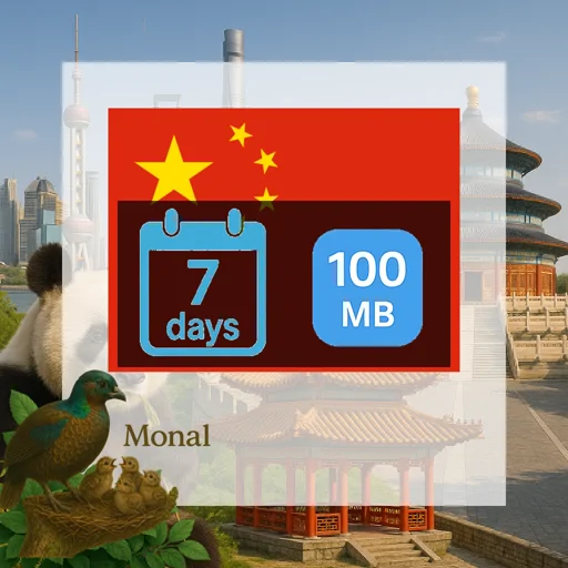 China mainland 100MB 7Days