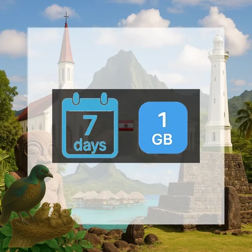 French Polynesia 1GB 7Days
