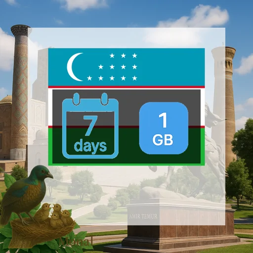 Uzbekistan 1GB 7Days