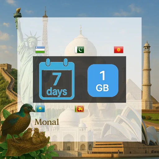 Central Asia 1GB 7Days