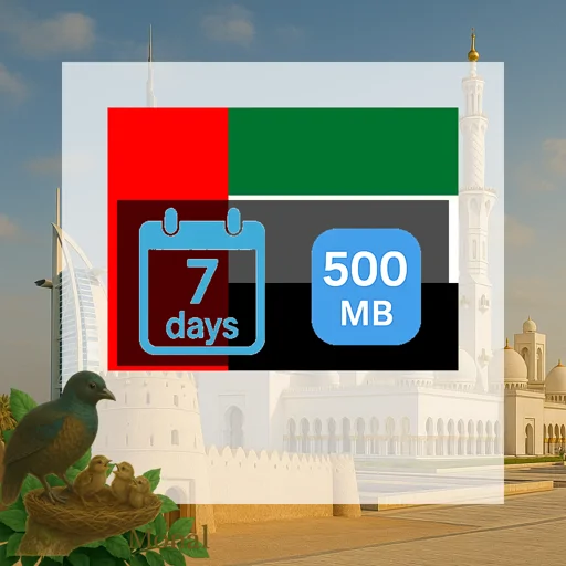 United Arab Emirates 500MB 7Days