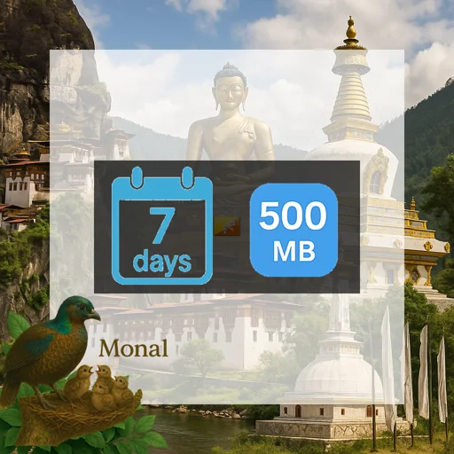 Bhutan 500MB 7Days