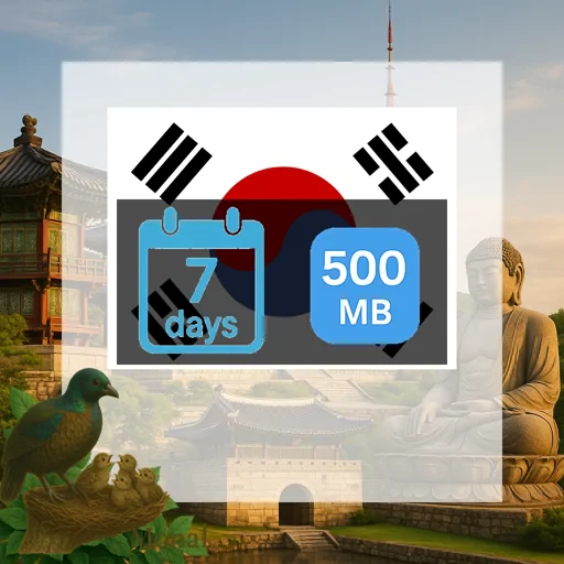 South Korea 500MB 7Days