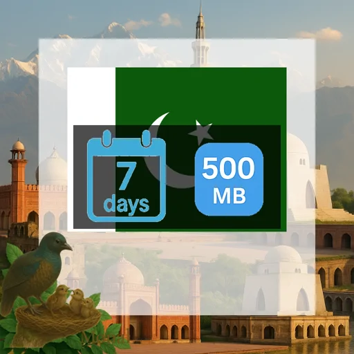 Pakistan 500MB 7Days