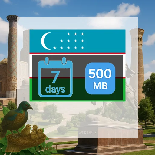 Uzbekistan 500MB 7Days