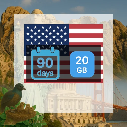 United States 20GB 90Days