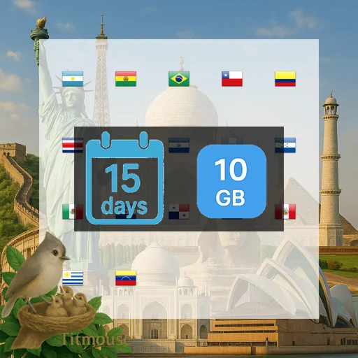 Latin America - 10 GB - 15 days