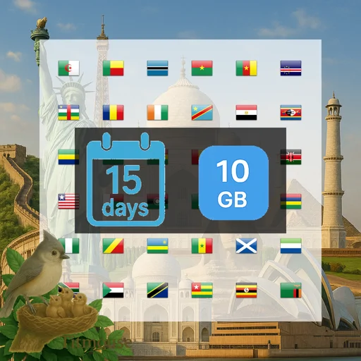 Africa - 10 GB - 15 days