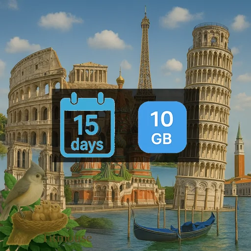 Europe - 10 GB - 15 days