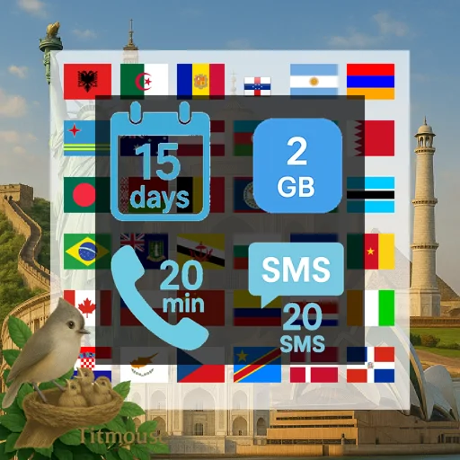 Discover Global - 2 GB - 20 SMS - 20 Mins - 15 Days