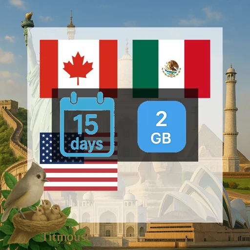 North America - 2 GB - 15 days