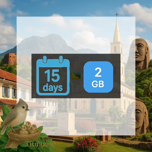 French Guiana - 2 GB - 15 days