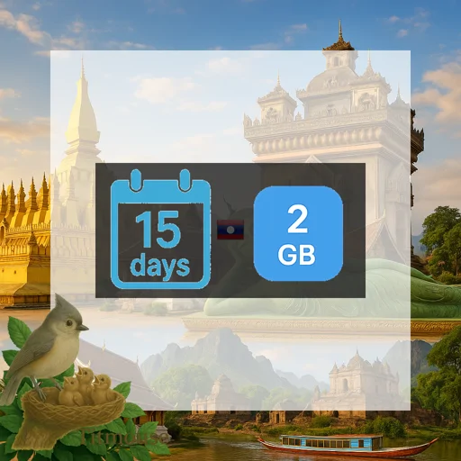 Laos - 2 GB - 15 Days
