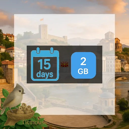 North Macedonia - 2 GB - 15 Days