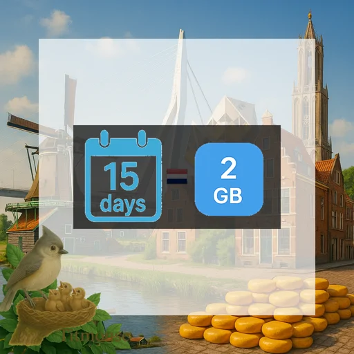 Netherlands - 2 GB - 15 Days