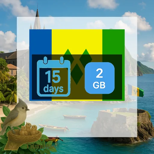 Saint Vincent and the Grenadines - 2 GB - 15 Days