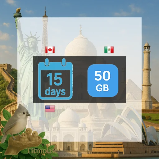 North America - 50 GB - 15 days
