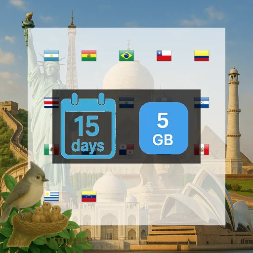 Latin America - 5 GB - 15 days