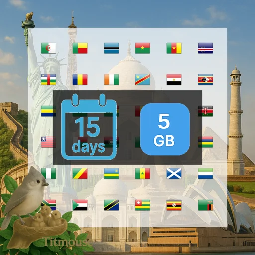 Africa - 5 GB - 15 days