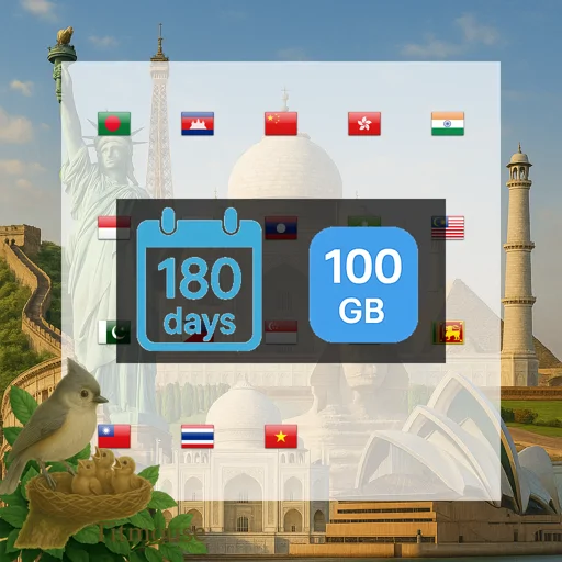 Asia - 100 GB - 180 days