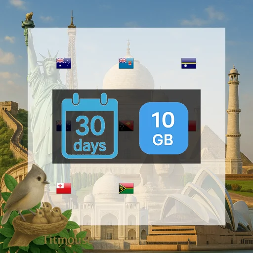 Oceania - 10 GB - 30 Days