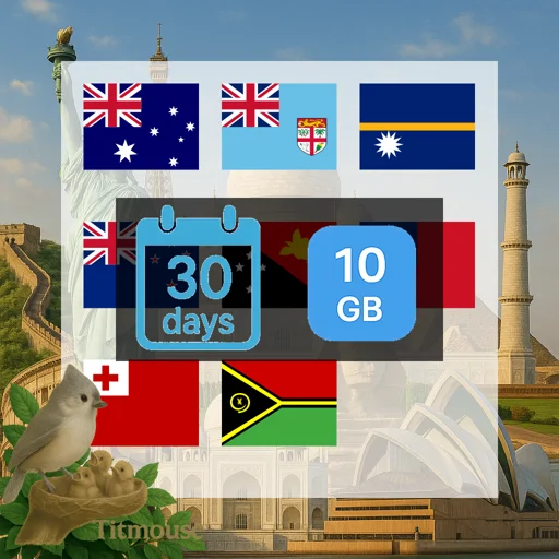 Oceania - 10 GB - 30 Days
