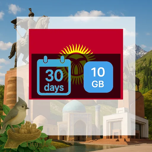 Kyrgyzstan - 10 GB - 30 Days
