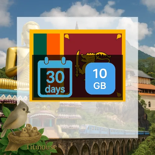 Sri Lanka - 10 GB - 30 Days