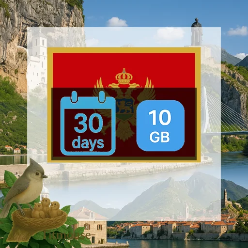 Montenegro - 10 GB - 30 Days